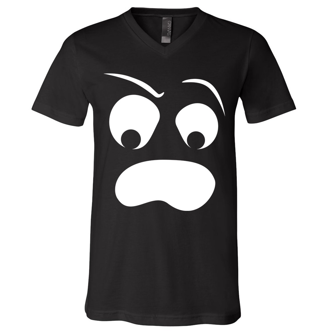 Silly Ghost Face V-Neck T-Shirt