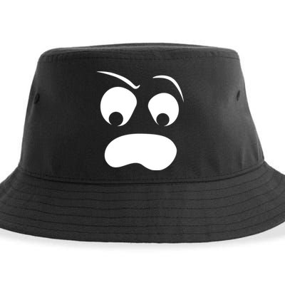 Silly Ghost Face Sustainable Bucket Hat