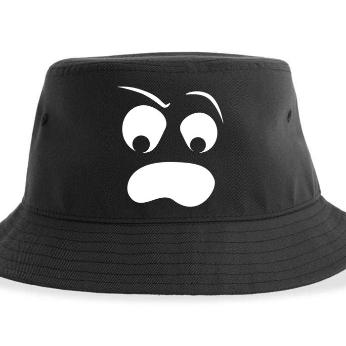 Silly Ghost Face Sustainable Bucket Hat