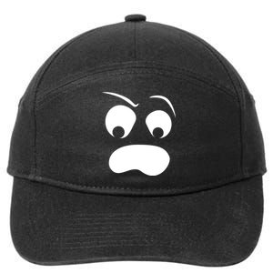 Silly Ghost Face 7-Panel Snapback Hat