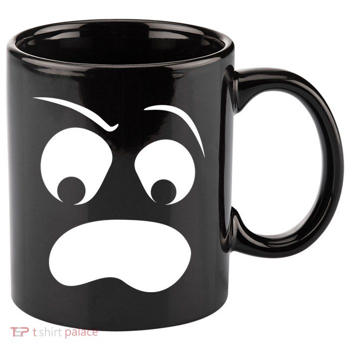 Silly Ghost Face 11oz C Handle Ceramic Mug