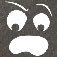 Silly Ghost Face Cotton Canvas Backpack