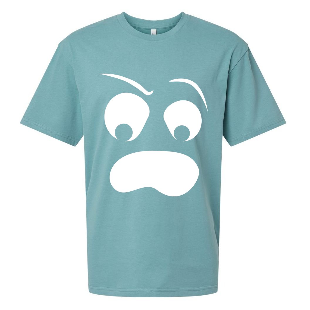 Silly Ghost Face Sueded Cloud Jersey T-Shirt