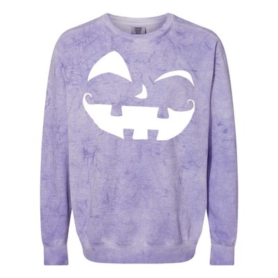 Silly Jack O' Lantern Face Colorblast Crewneck Sweatshirt