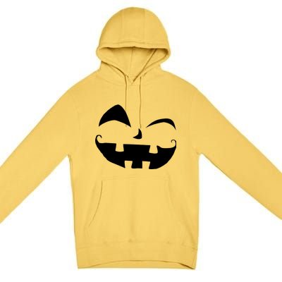 Silly Jack O' Lantern Face Premium Pullover Hoodie