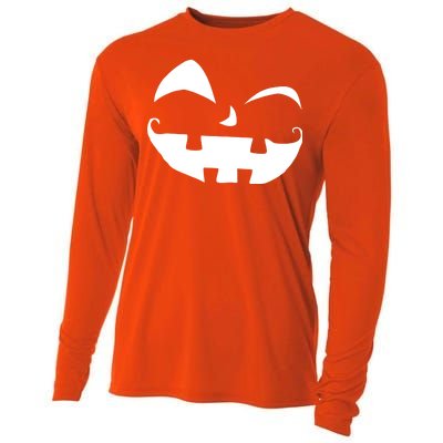 Silly Jack O' Lantern Face Cooling Performance Long Sleeve Crew