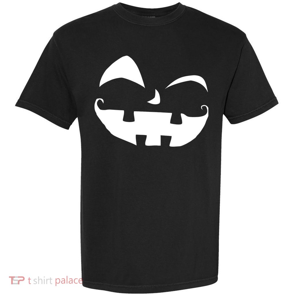Silly Jack O' Lantern Face Garment-Dyed Heavyweight T-Shirt