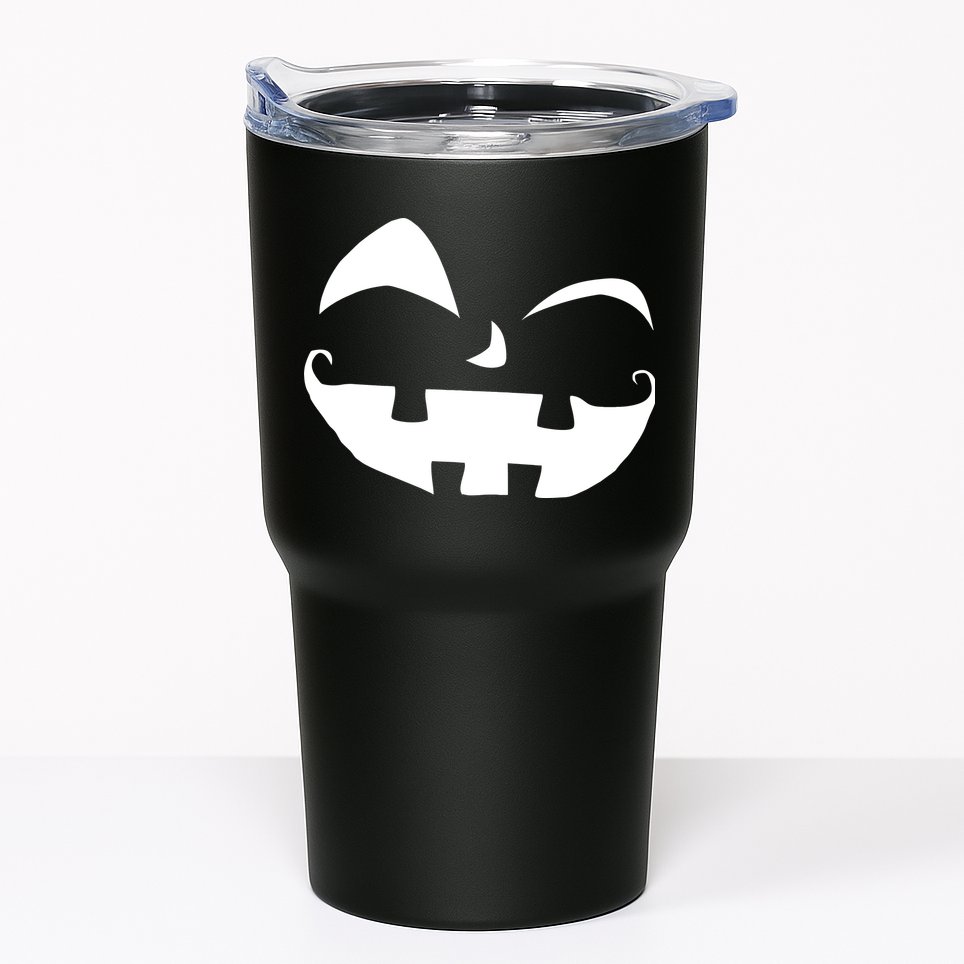 Silly Jack O' Lantern Face Tumbler