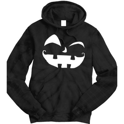 Silly Jack O' Lantern Face Tie Dye Hoodie
