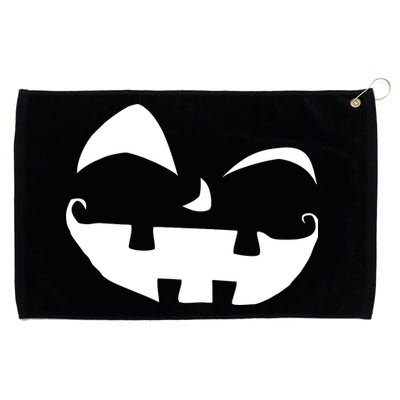 Silly Jack O' Lantern Face Grommeted Golf Towel