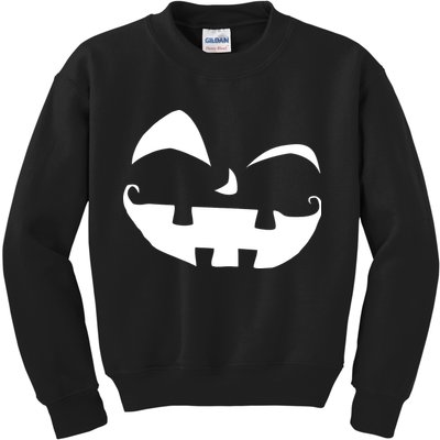Silly Jack O' Lantern Face Kids Sweatshirt