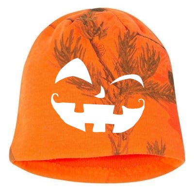 Silly Jack O' Lantern Face Kati - Camo Knit Beanie