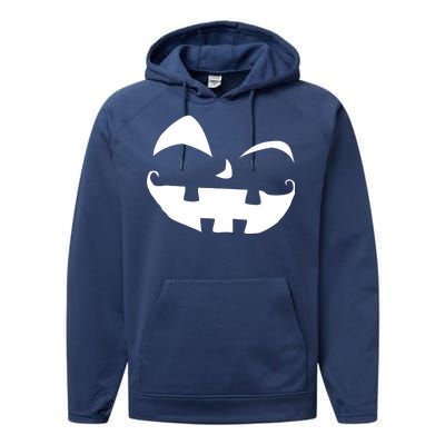 Silly Jack O' Lantern Face Performance Fleece Hoodie