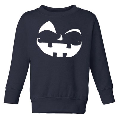 Silly Jack O' Lantern Face Toddler Sweatshirt