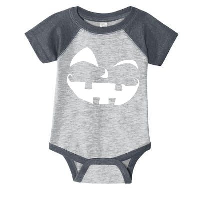 Silly Jack O' Lantern Face Infant Baby Jersey Bodysuit