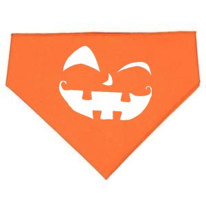 Silly Jack O' Lantern Face USA-Made Doggie Bandana