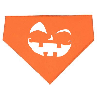 Silly Jack O' Lantern Face USA-Made Doggie Bandana