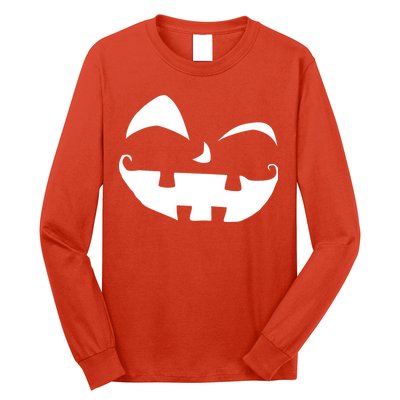Silly Jack O' Lantern Face Long Sleeve Shirt