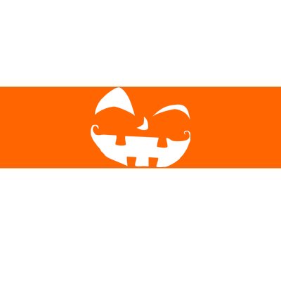 Silly Jack O' Lantern Face Bumper Sticker