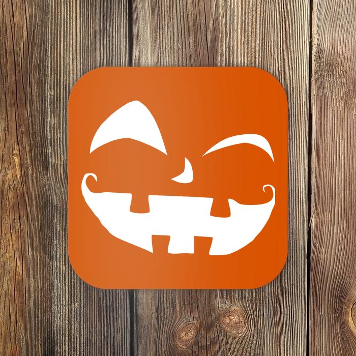 Silly Jack O' Lantern Face Coaster