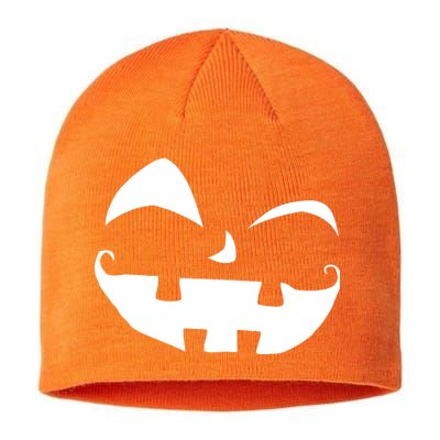 Silly Jack O' Lantern Face Sustainable Beanie