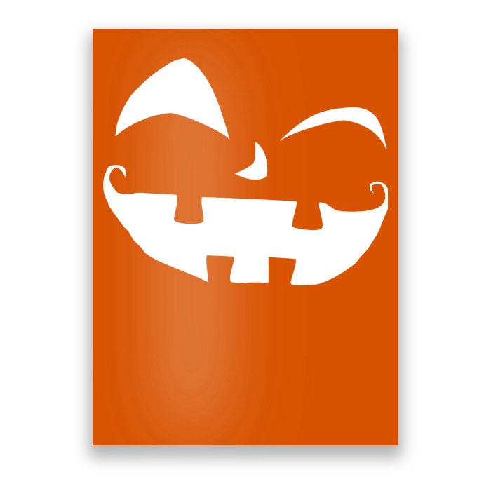 Silly Jack O' Lantern Face Poster