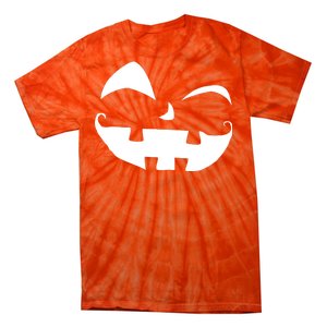 Silly Jack O' Lantern Face Tie-Dye T-Shirt