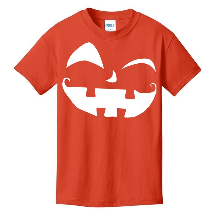 Silly Jack O' Lantern Face Kids T-Shirt