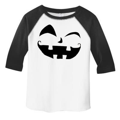 Silly Jack O' Lantern Face Toddler Fine Jersey T-Shirt