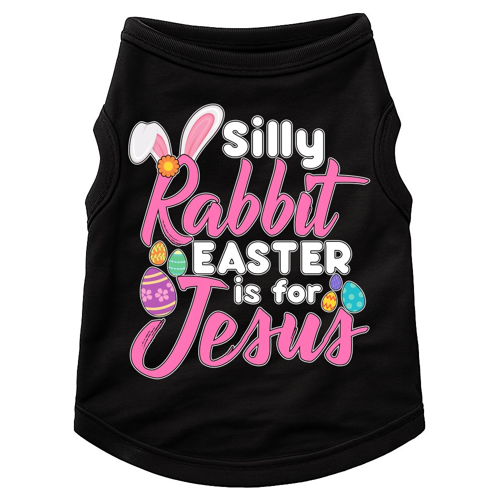 Silly Rabbit Easter Is For Jesus Doggie Tank