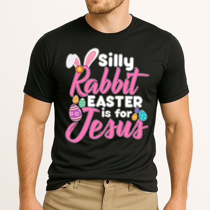 Silly Rabbit Easter Is For Jesus Cooling Performance Crew T-Shirt