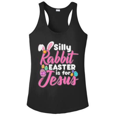 Silly Rabbit Easter Is For Jesus Ladies PosiCharge Competitor Racerback Tank
