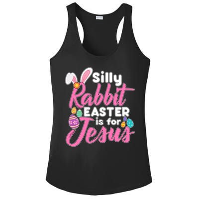 Silly Rabbit Easter Is For Jesus Ladies PosiCharge Competitor Racerback Tank