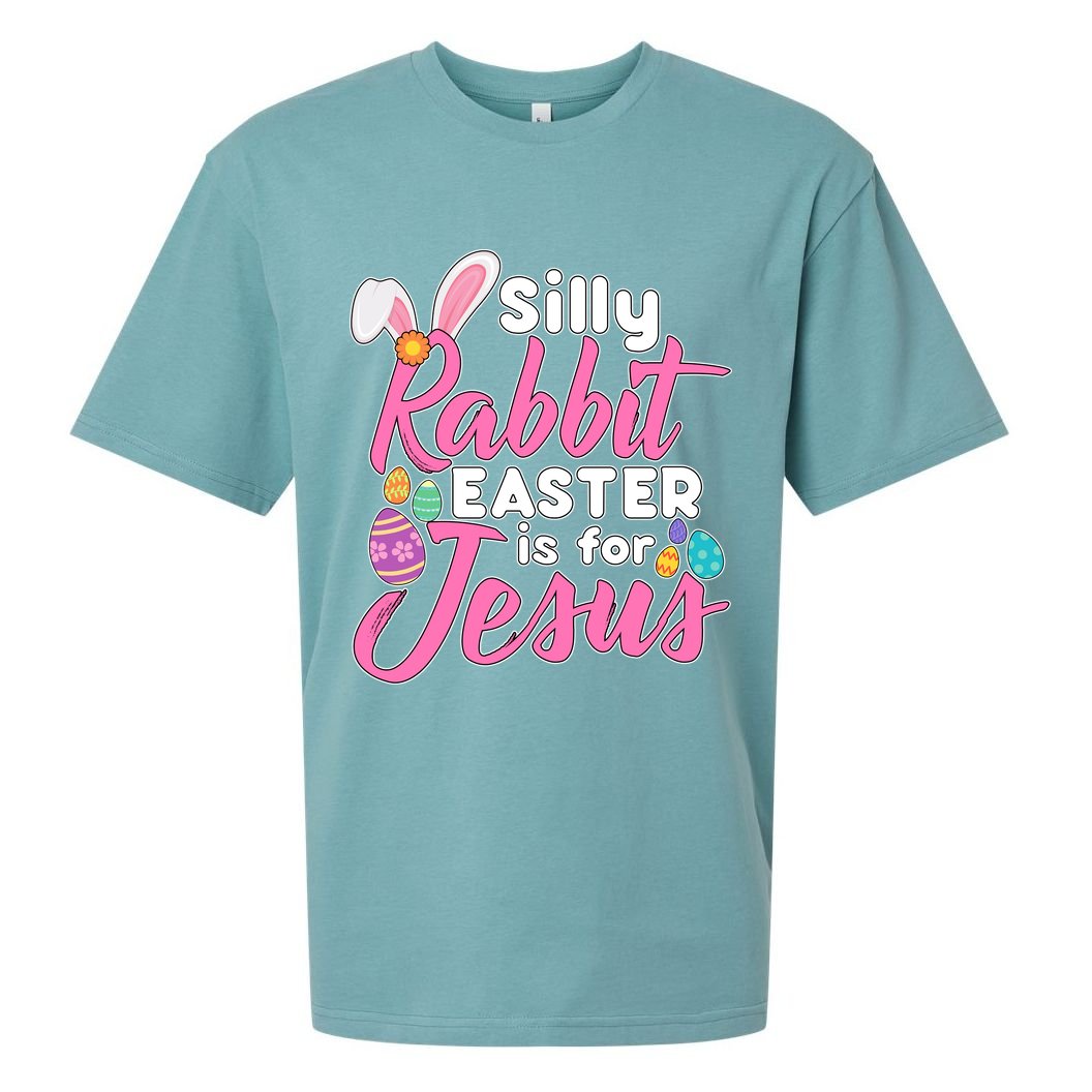 Silly Rabbit Easter Is For Jesus Sueded Cloud Jersey T-Shirt