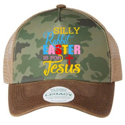 Silly Rabbit Easter is For Jesus Colorful Cross Legacy Tie Dye Trucker Hat