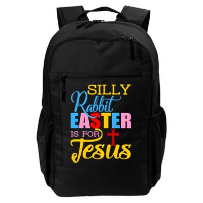 Silly Rabbit Easter is For Jesus Colorful Cross Backpack