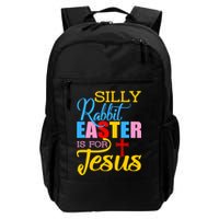 Silly Rabbit Easter is For Jesus Colorful Cross Backpack