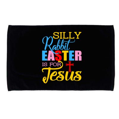 Silly Rabbit Easter is For Jesus Colorful Cross Microfiber Hand Towel