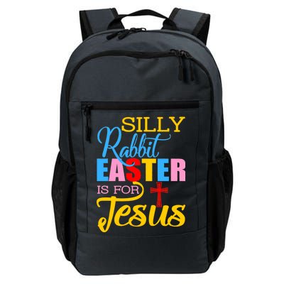 Silly Rabbit Easter is For Jesus Colorful Cross Daily Commute Backpack