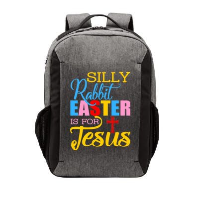 Silly Rabbit Easter is For Jesus Colorful Cross Vector Backpack