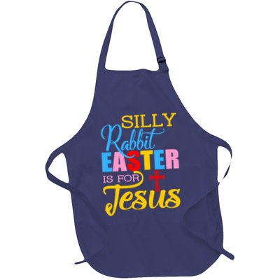 Silly Rabbit Easter is For Jesus Colorful Cross Apron