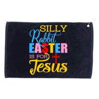 Silly Rabbit Easter is For Jesus Colorful Cross Grommeted Golf Towel