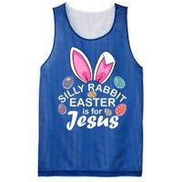 Silly Rabbit Easter is For Jesus Easter Eggs Bunny Ears Mesh Reversible Basketball Jersey Tank