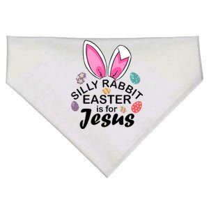 Silly Rabbit Easter is For Jesus Easter Eggs Bunny Ears USA-Made Doggie Bandana