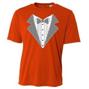 Silver Tuxedo Wedding Tux Cooling Performance Crew T-Shirt