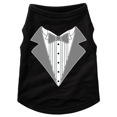 Silver Tuxedo Wedding Tux Doggie Tank