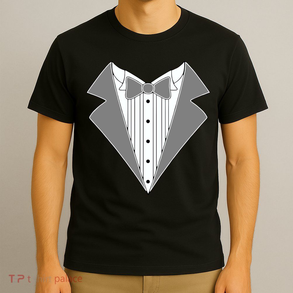 Silver Tuxedo Wedding Tux T-Shirt