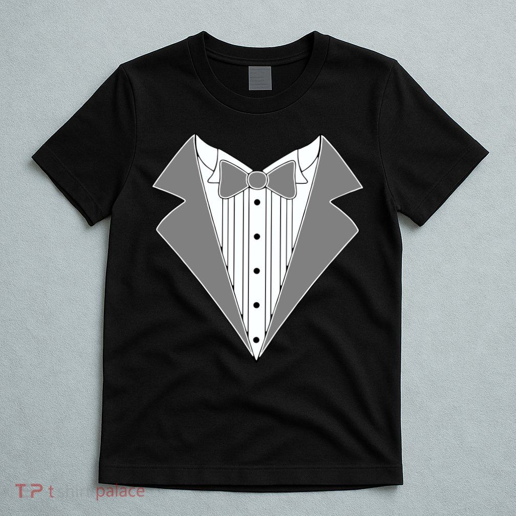 Silver Tuxedo Wedding Tux T-Shirt