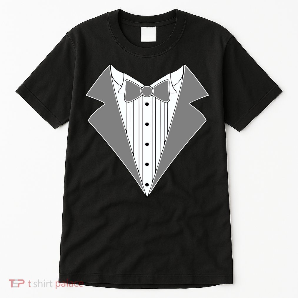 Silver Tuxedo Wedding Tux Tall T-Shirt