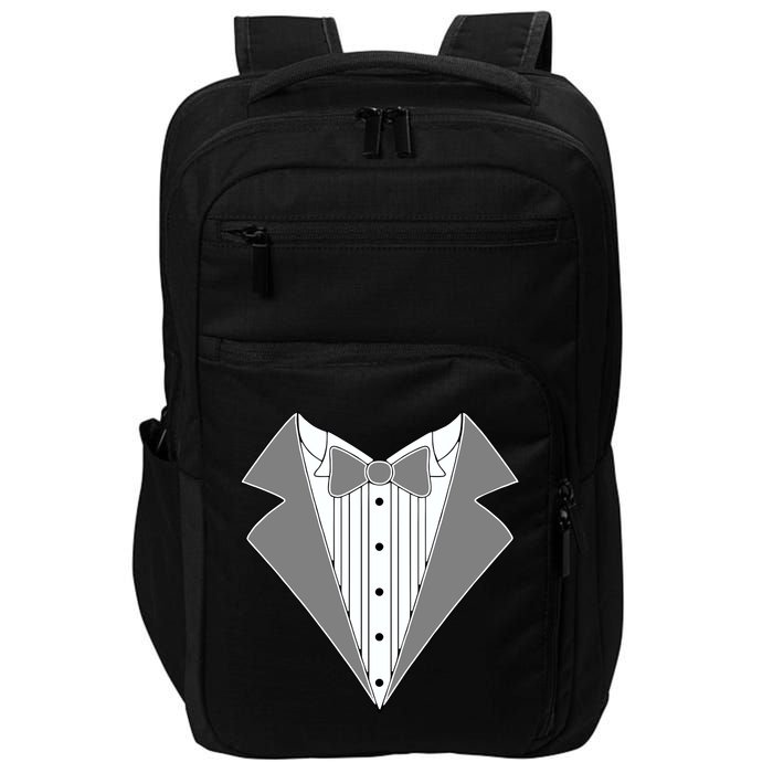 Silver Tuxedo Wedding Tux Impact Tech Backpack